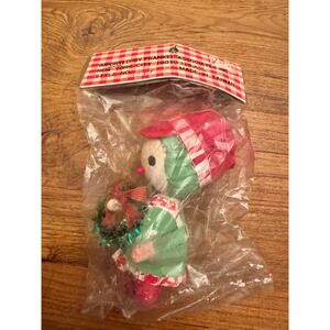 Vintage frankel snowman figurine new old stock